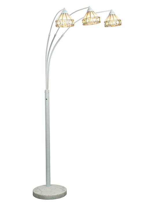 Sarajevo Arc 3-Light Tiffany Floor Lamp