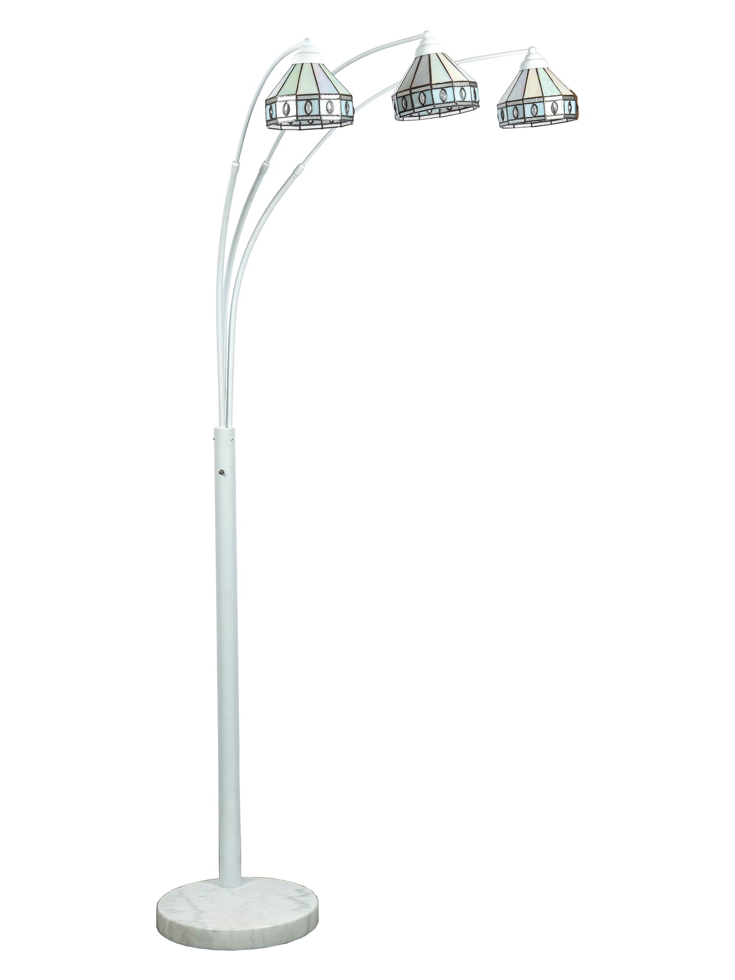 Sarajevo Arc 3-Light Tiffany Floor Lamp