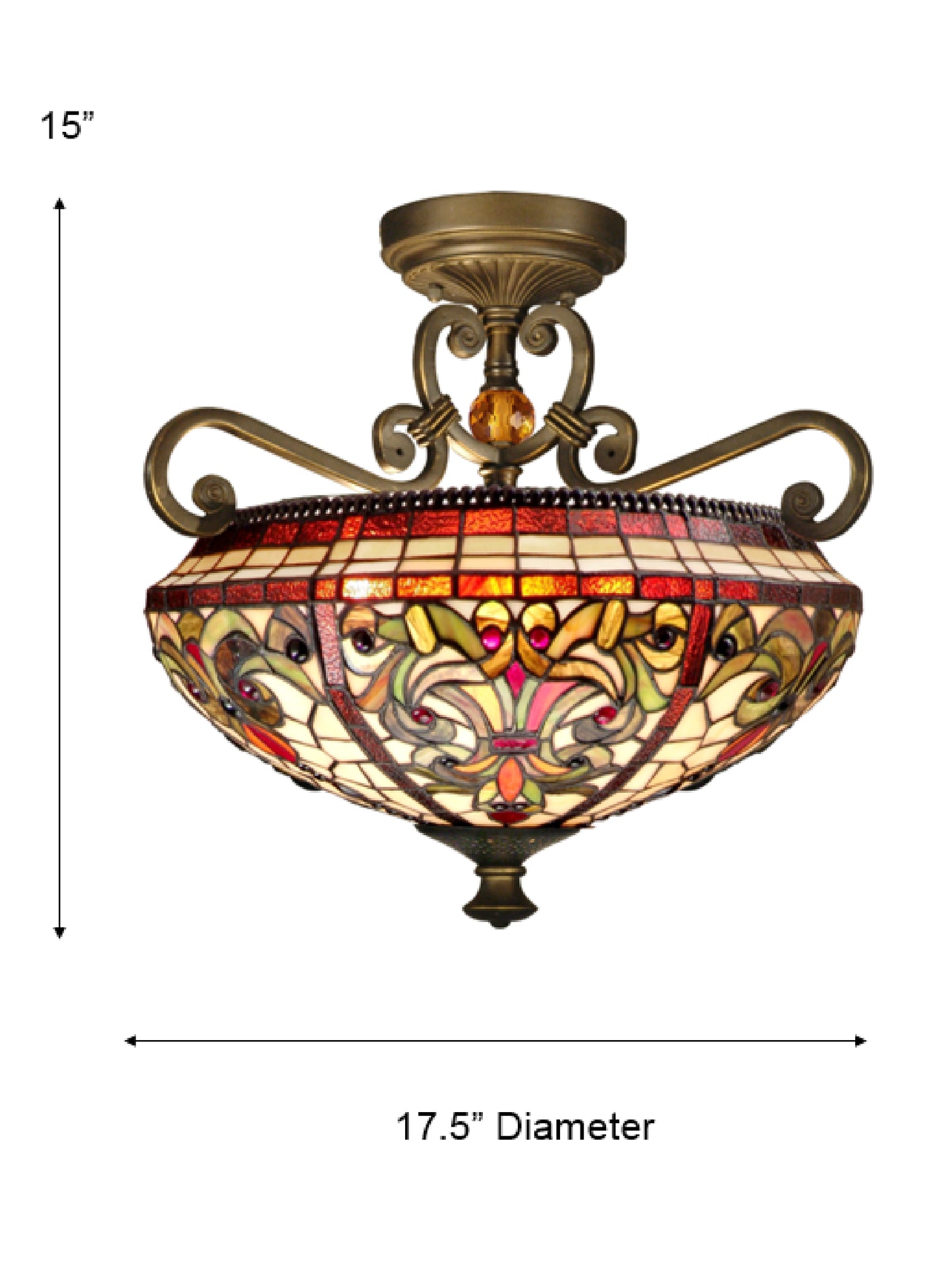 Baroque Semi Flush Mount