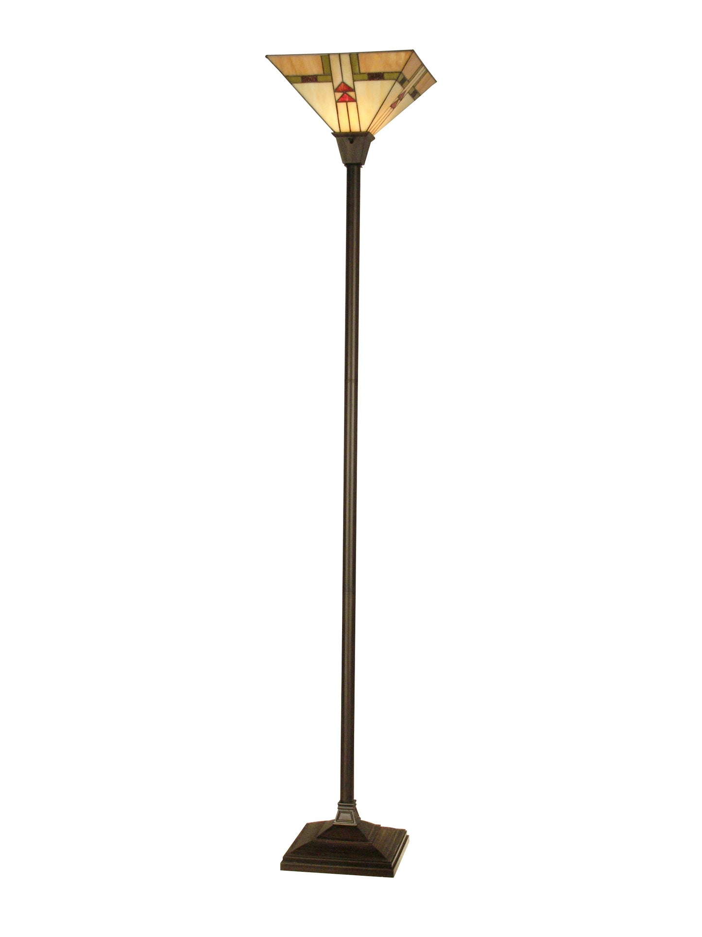 Arrowhead Mission Tiffany Torchiere Floor Lamp
