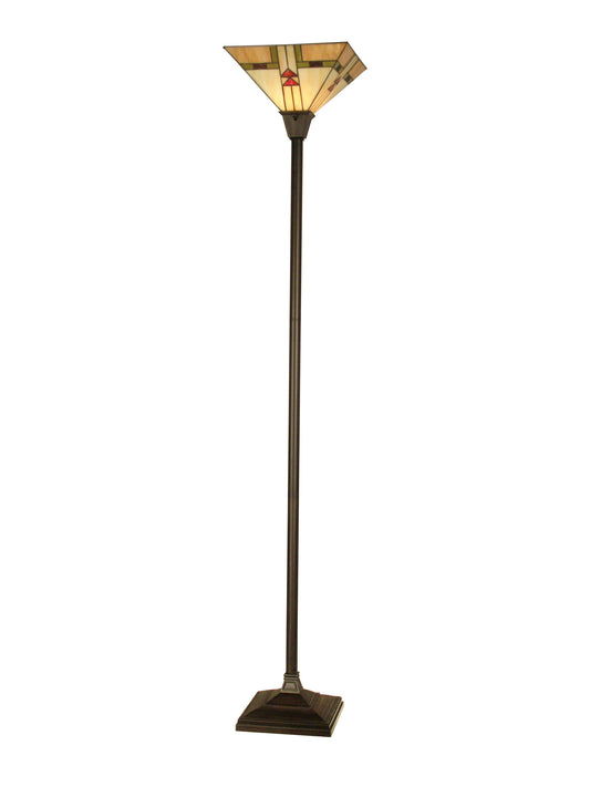 Arrowhead Mission Tiffany Torchiere Floor Lamp