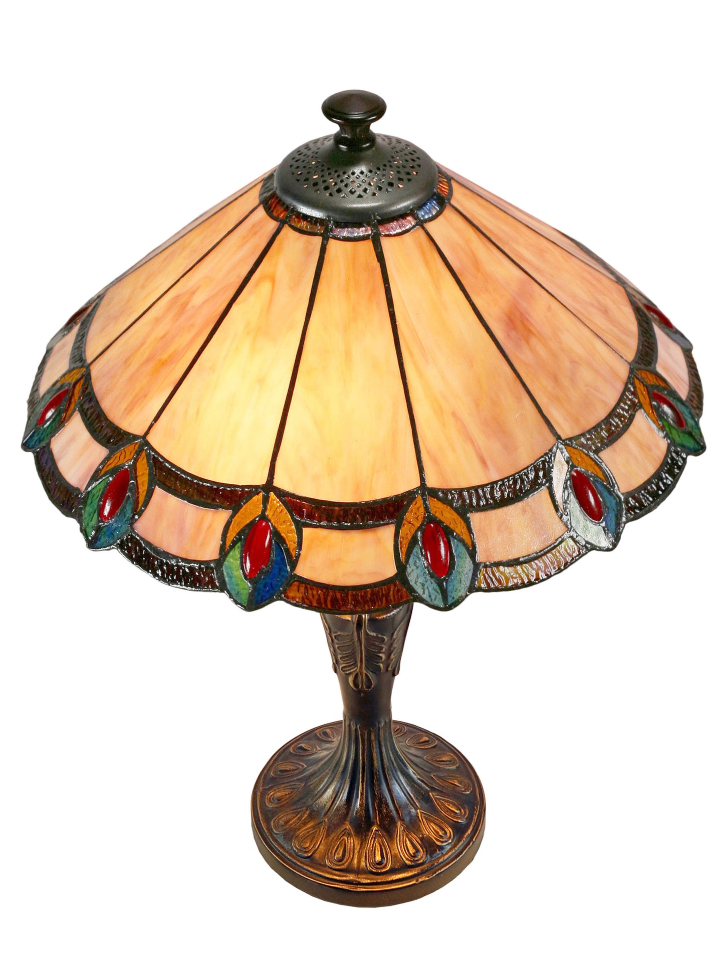 Aldridge Peacock Tiffany Table Lamp