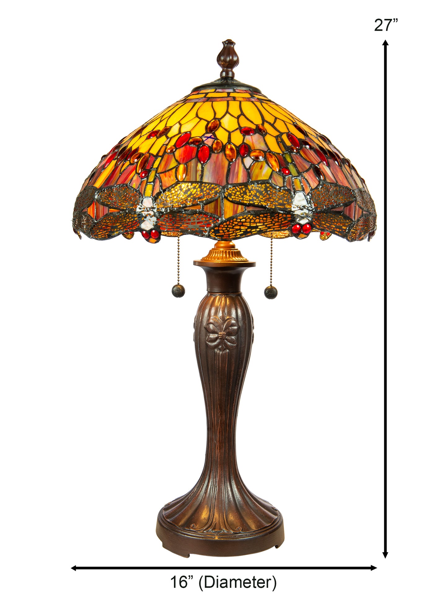 Reves Dragonfly Tiffany Table Lamp