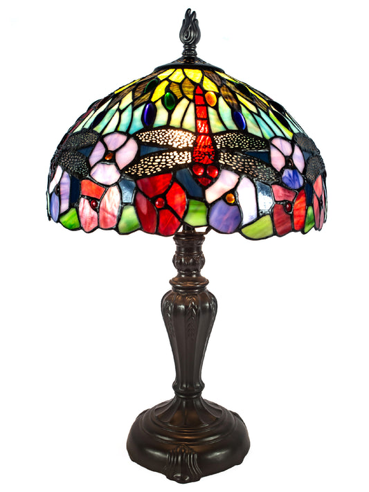 Dragonfly Bounty Tiffany Table Lamp