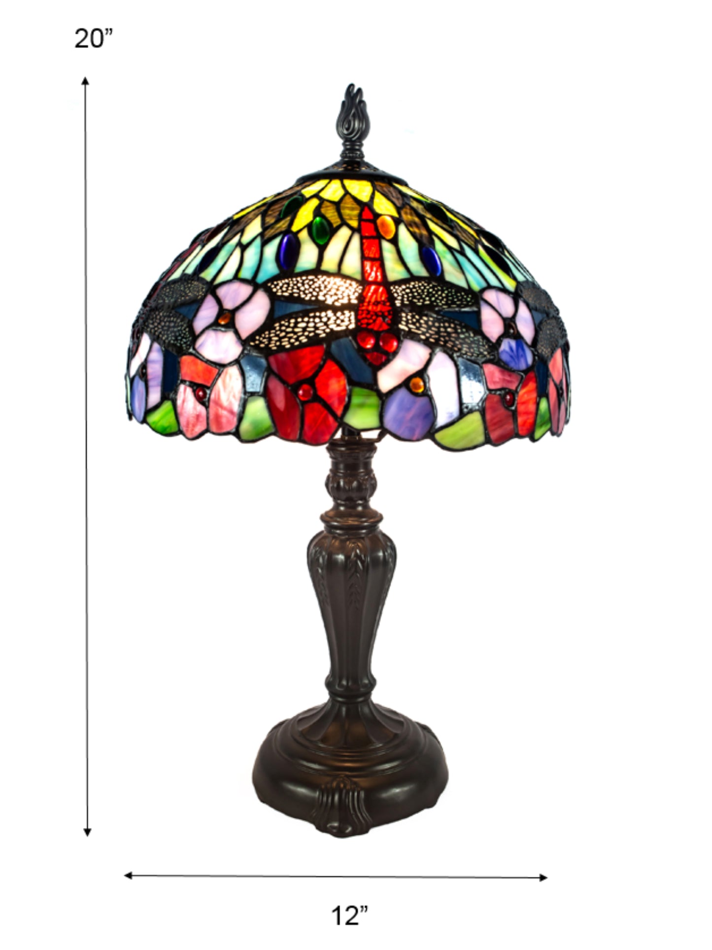 Dragonfly Bounty Tiffany Table Lamp