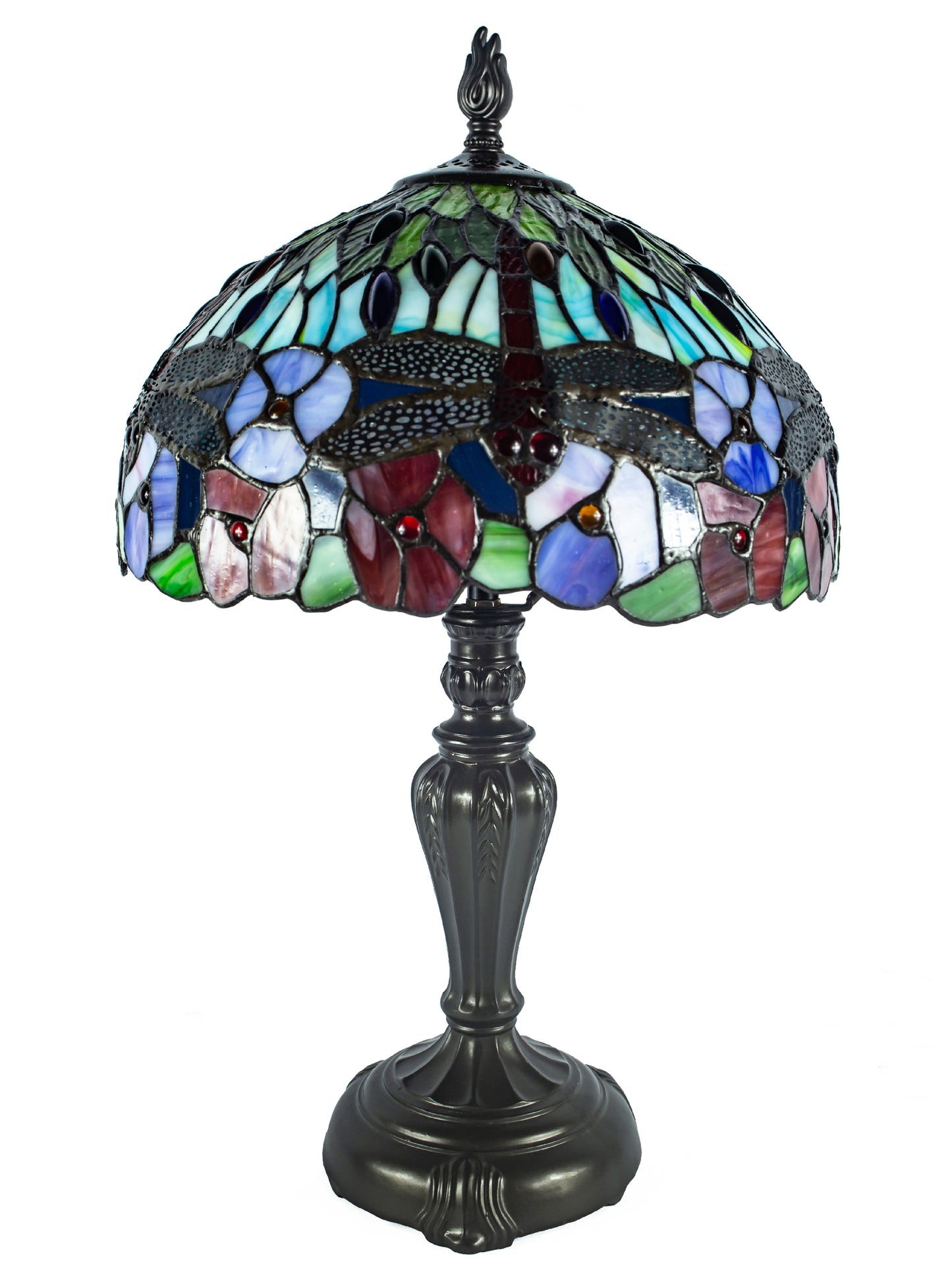 Dragonfly Bounty Tiffany Table Lamp