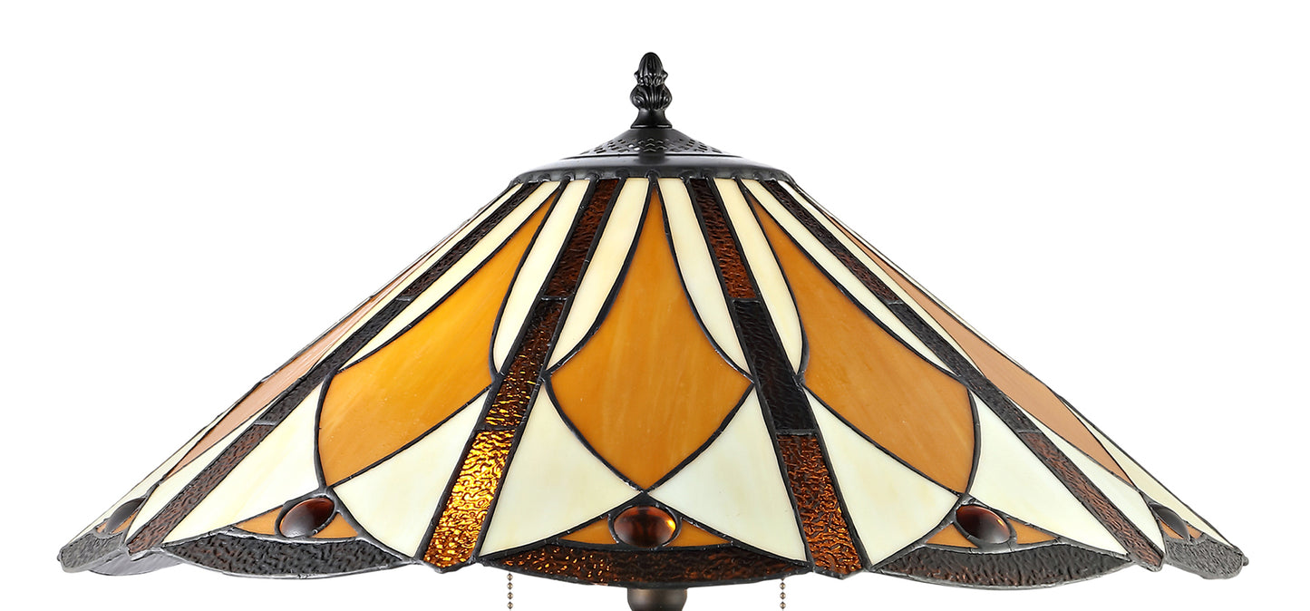 Diamond Flare Tiffany Table Lamp