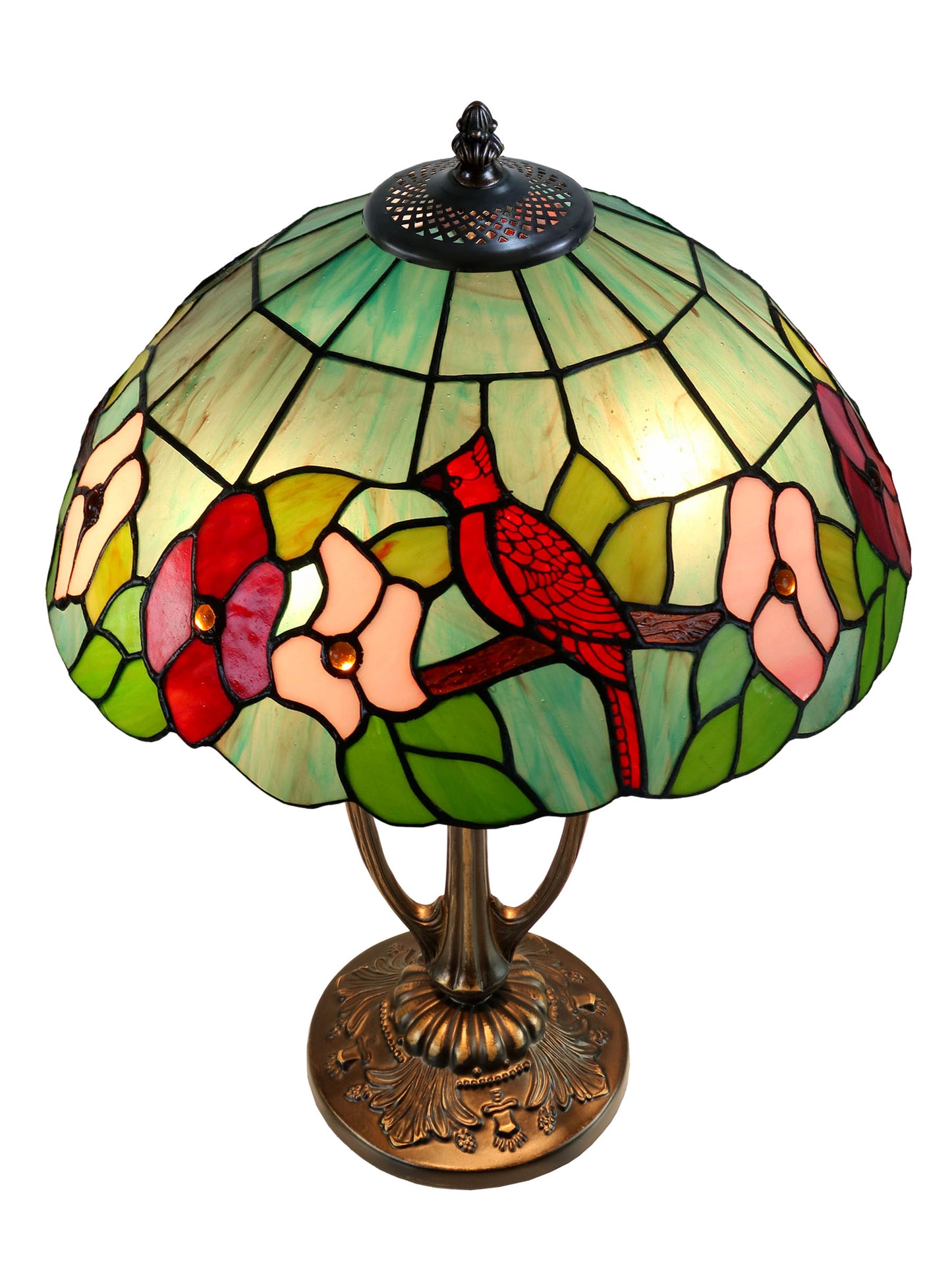 Benezia Birds Tiffany Table Lamp