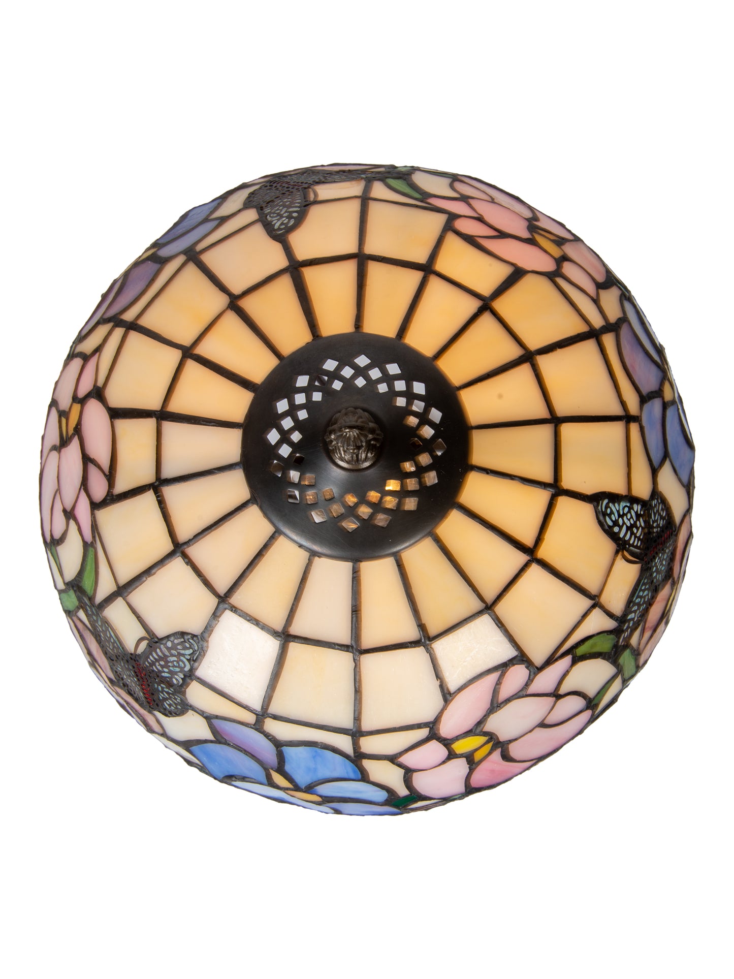 Pazio Floral Butterfly Tiffany Table Lamp