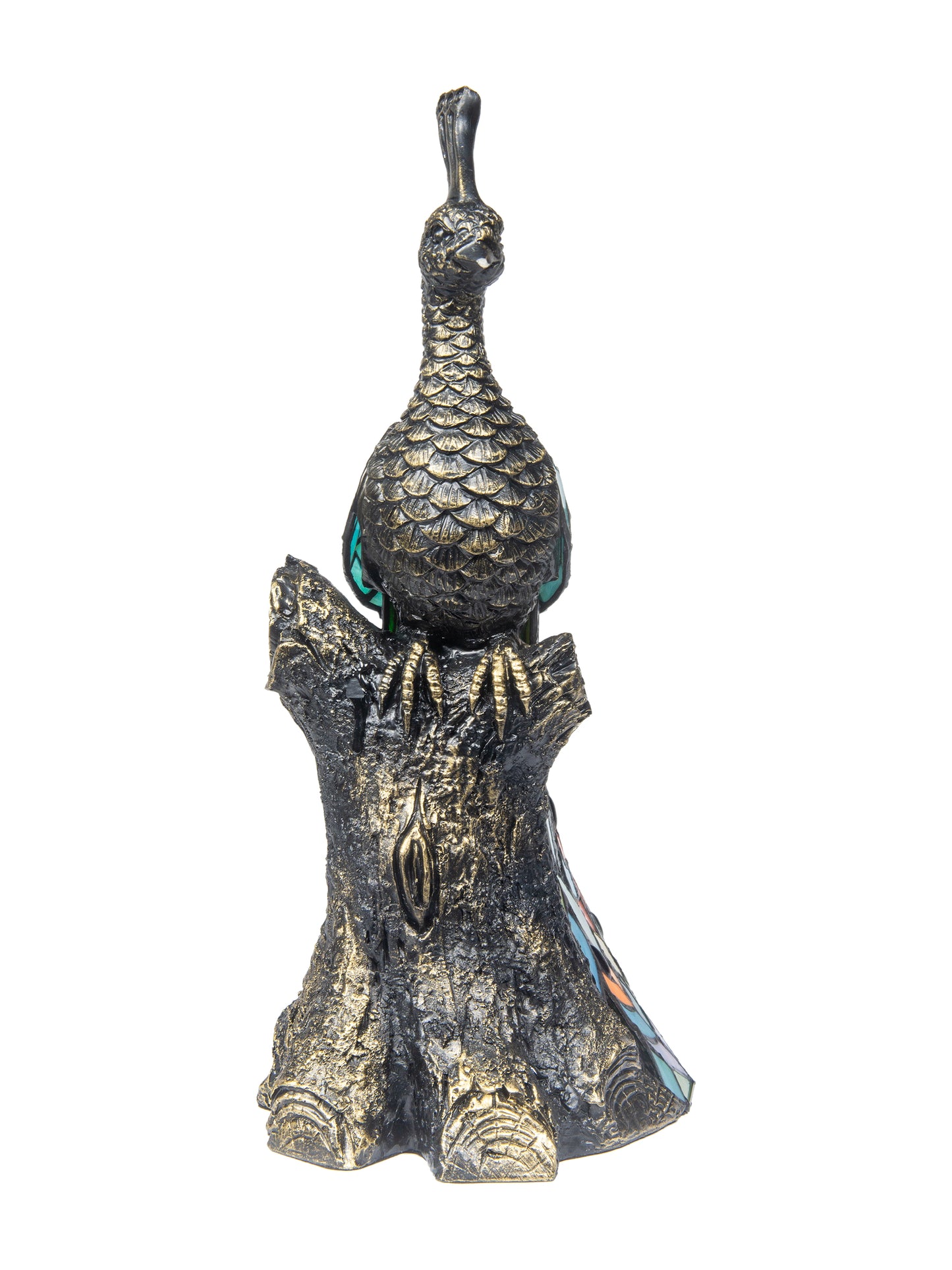 Galana Turquoise Peacock Tiffany Accent Lamp