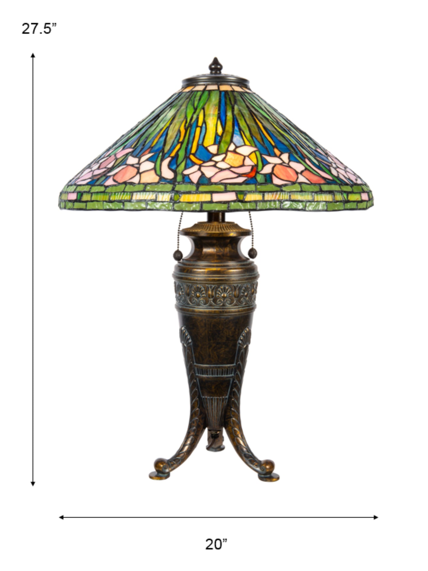 Pink Glades Tiffany Table Lamp