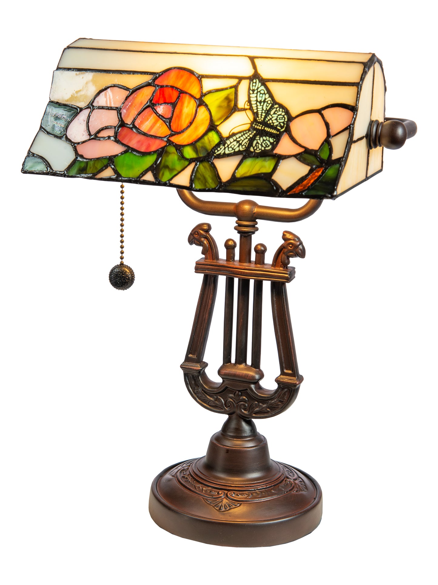 Broadview Tiffany Bank Accent Desk Lamp