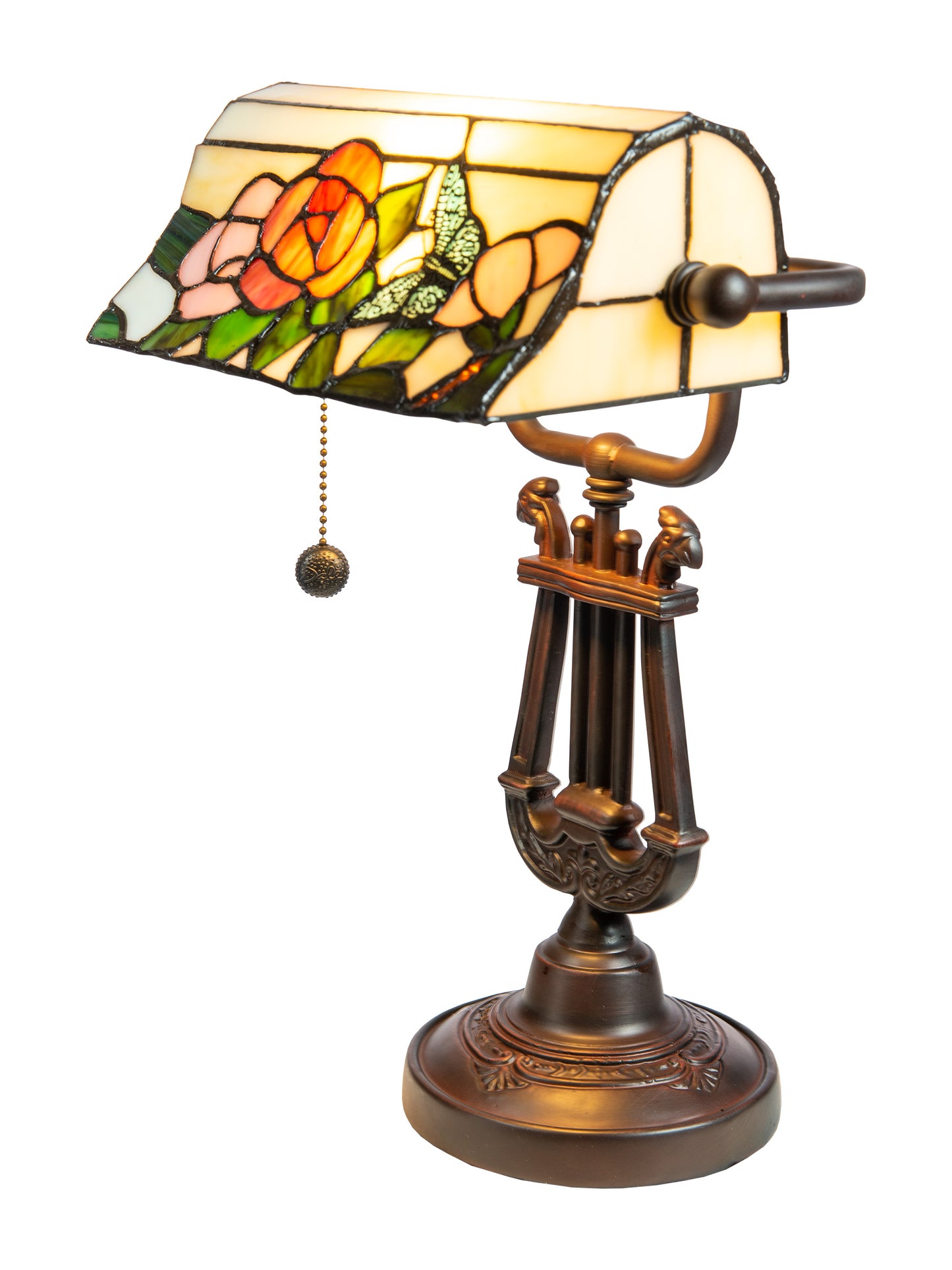Broadview Tiffany Bank Accent Desk Lamp
