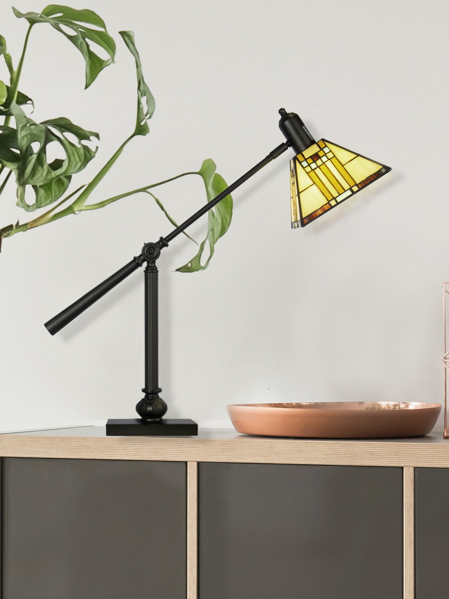 Bank Mission Tiffany Table Lamp