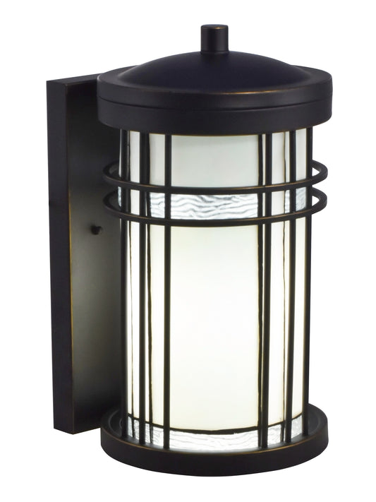 Dijon Frosted Stained Glass Outdoor Tiffany Wall Sconce