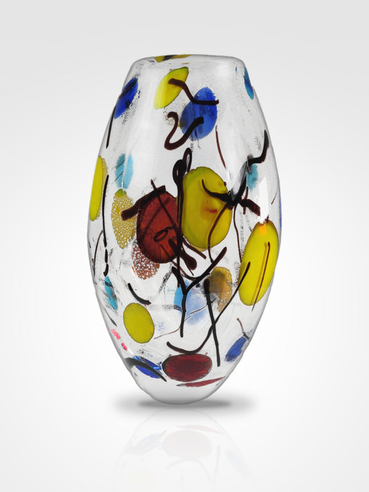 Dale Tiffany Lesley Hand Blown Art Glass Vase